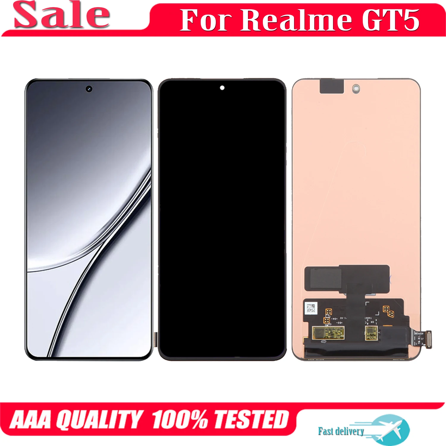 

6.74'' AMOLED For Oppo Realme GT5 GT 5 LCD Display Touch Screen Replacement Digitizer Assembly