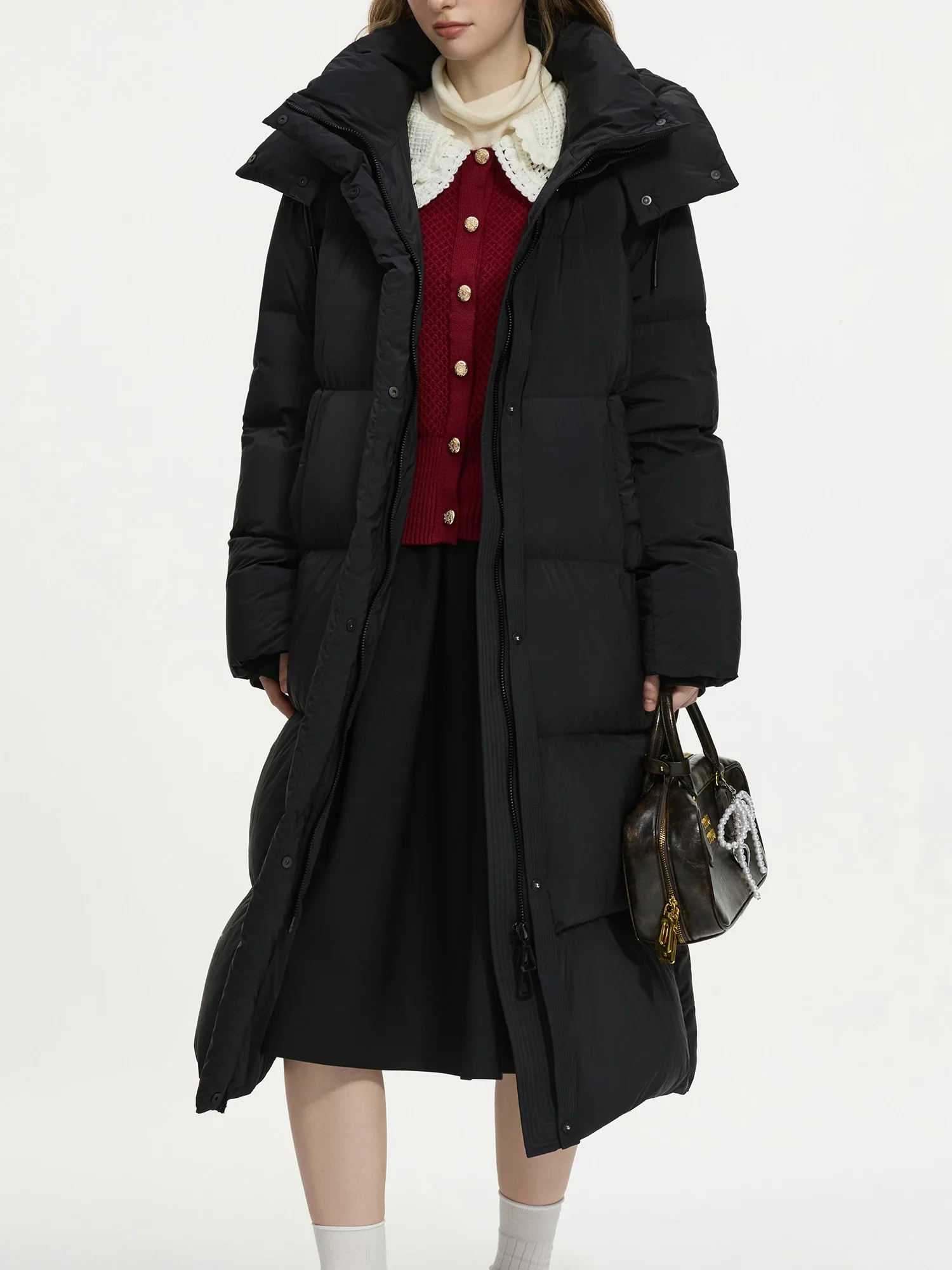 FSLE Cute Warm Coat Fashion Elegant Jacket For Women 2024 Winter New Design Short Versatile Chic Casual Female Jacket 24FS14507