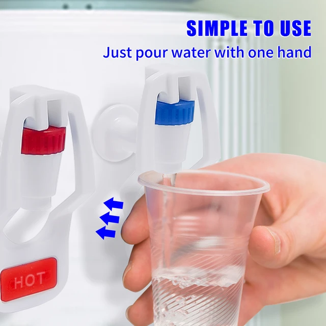 Robinet distributeur d'eau en plastique, 2 pièces, poignée à