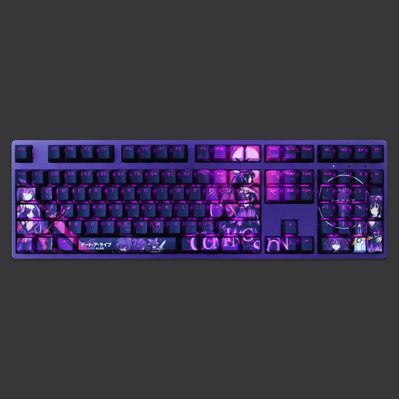 PBT Dye Subbed Keycaps, Duas Dimensões Anime