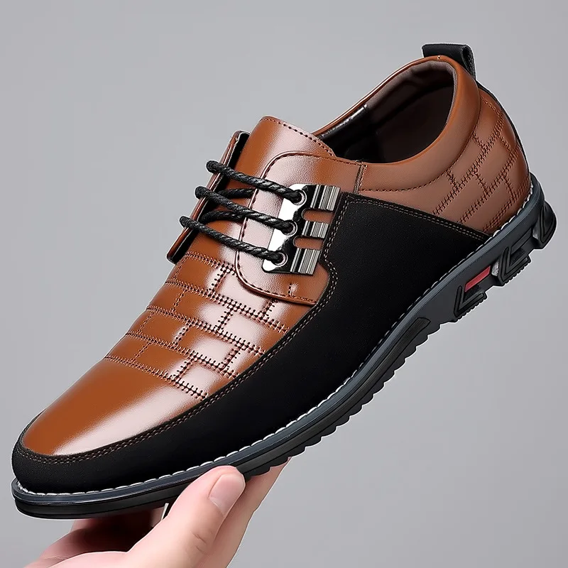 

Fashion Comfortable Soft Leather Formal Shoes Large Size 52 Men's Breathable Wear-resistant Leather Shoes Luxury Designer Shoes