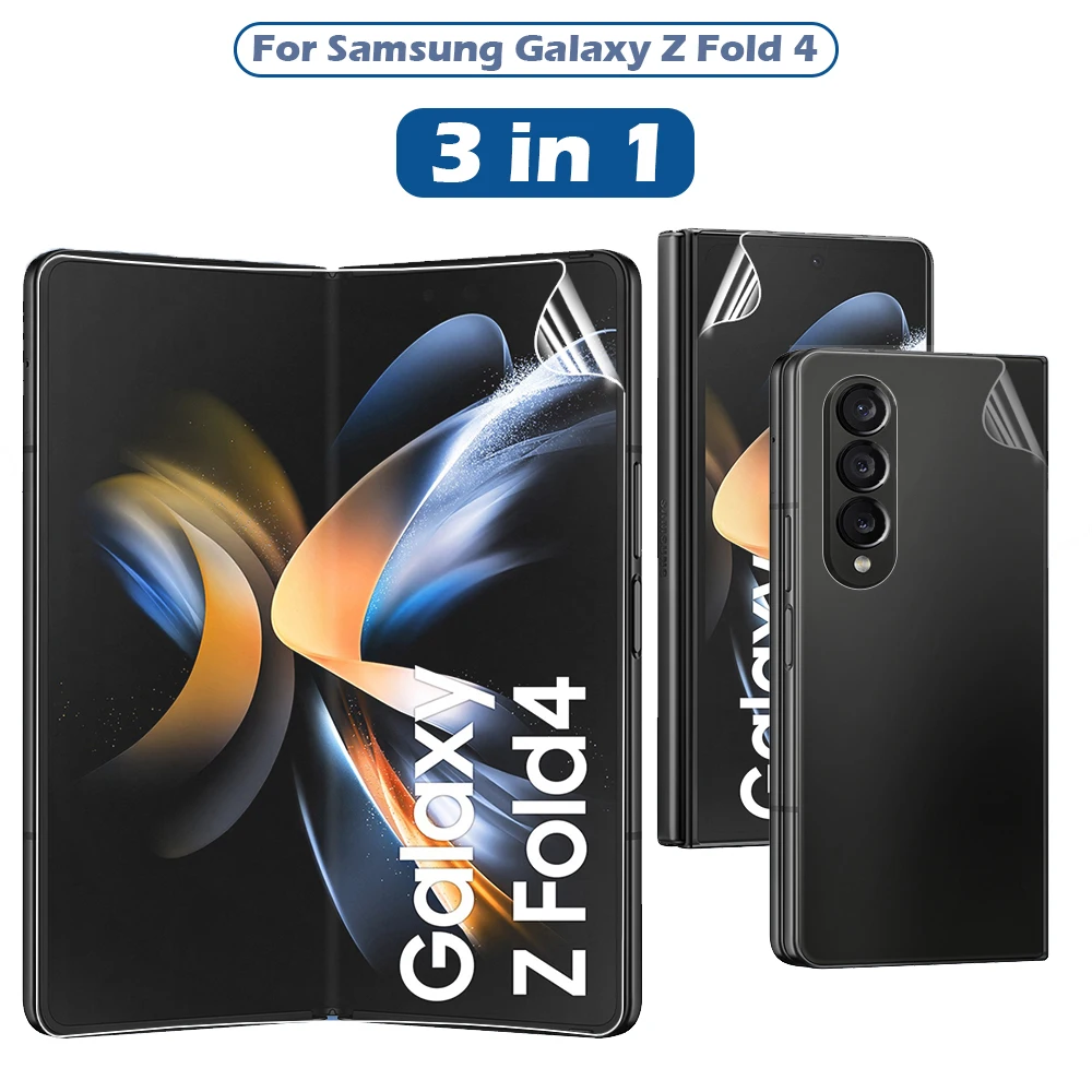 

Гидрогелевая мягкая пленка для Samsung Galaxy Z, складывающаяся задняя защитная пленка для Samsung Galaxy ZFold4, не стекло