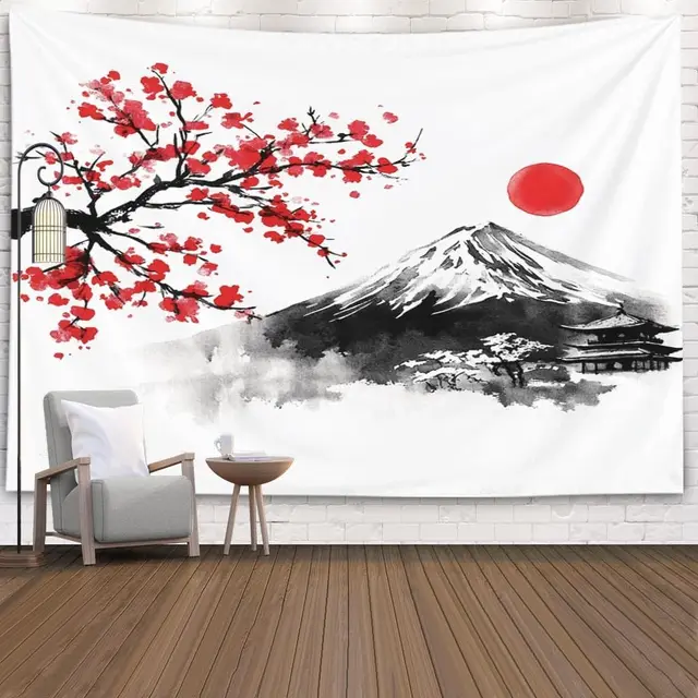 Sunlit Autumn Forest Tapestry 6