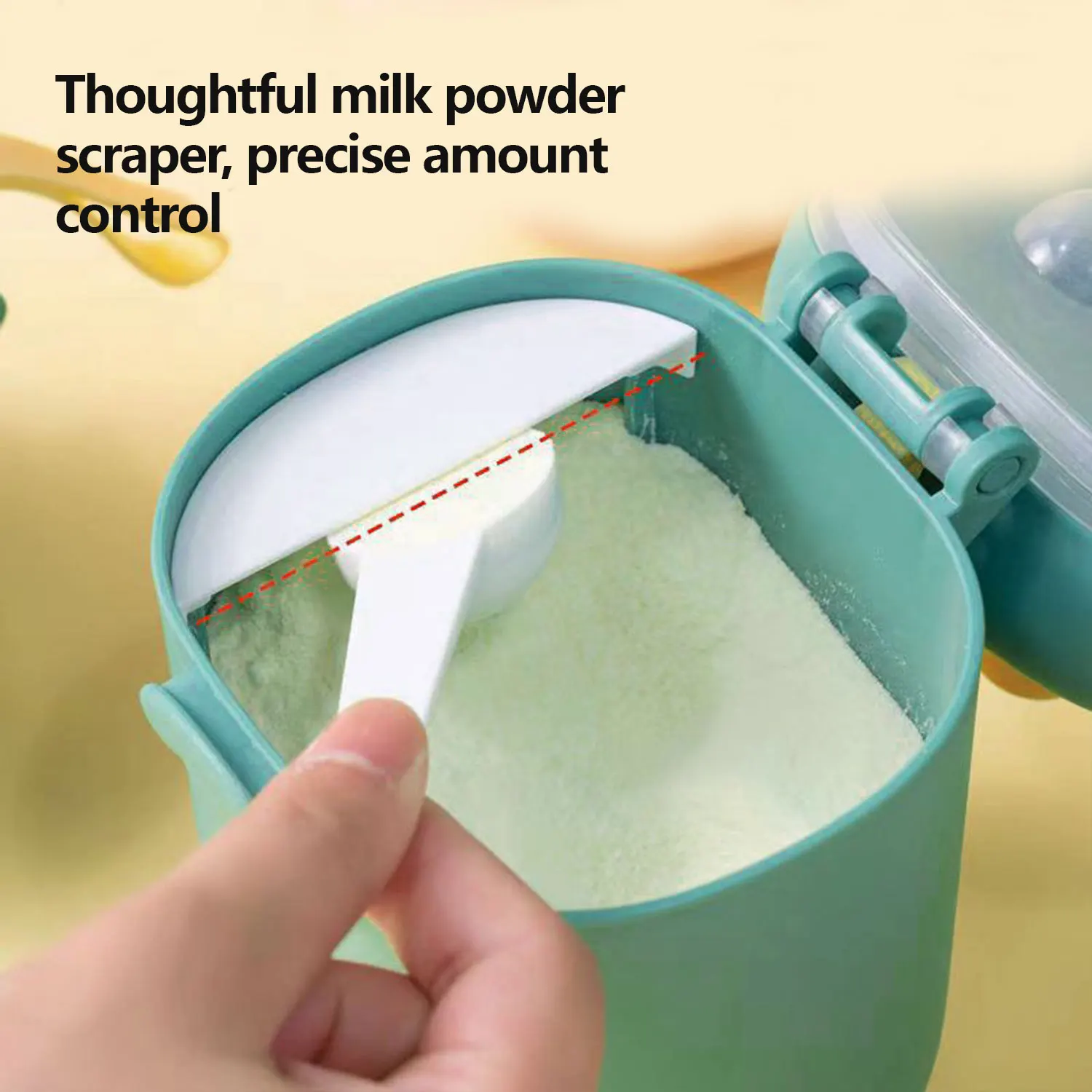 Double-layer Moisture-proof Baby Milk Powder Storage Box With Spoon