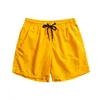 2023 Summer New Men's Casual Shorts Japanese Pure Color Simple Personality Versatile Unisex Couples Beachwear Cropped Shorts 1