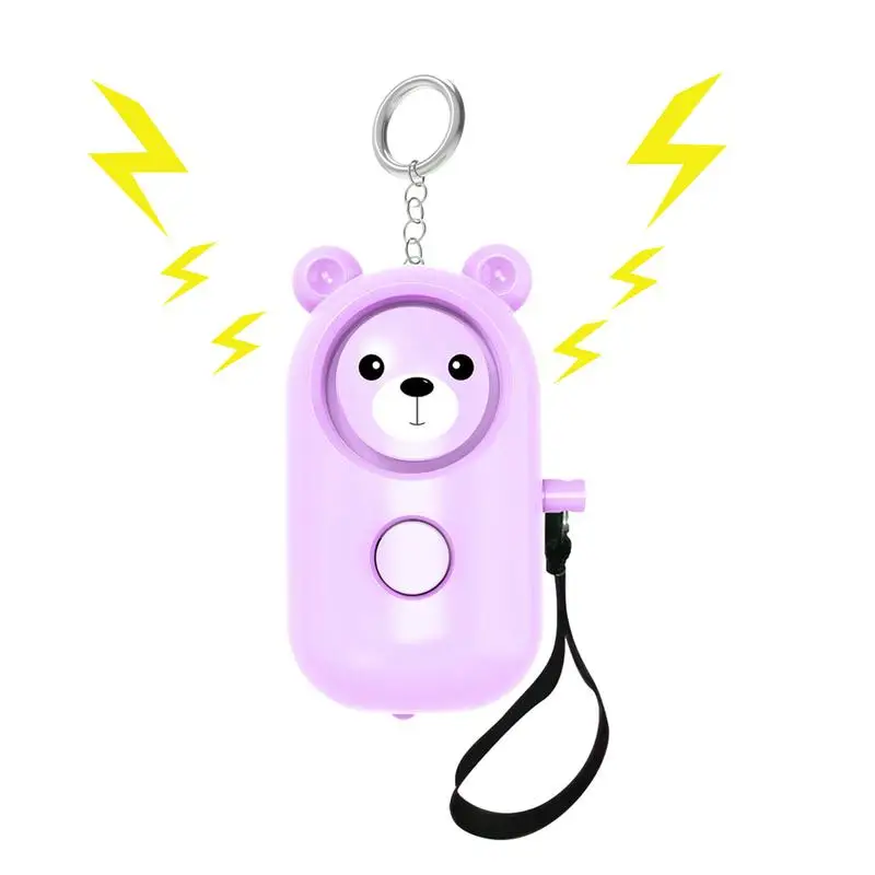 

Personal Alarm For Self Defense Self Defense Alarm Keychain Alert Device 130Db Personal Siren Ring With Led Light Key Chain