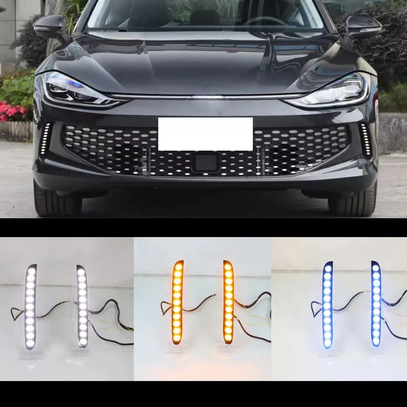 

1 Pair LED Streamer Steering Day light DRL For Volkswagen VW Lamando 2022 Amber Turning Signal Fog Lamp Daytime Running Light