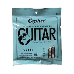 Enhanced Bass Guitar Strings - Medium Gauge, Carbon Steel Core, Alloy Wound, Premium Quality Accessories (6 Strings Bass)