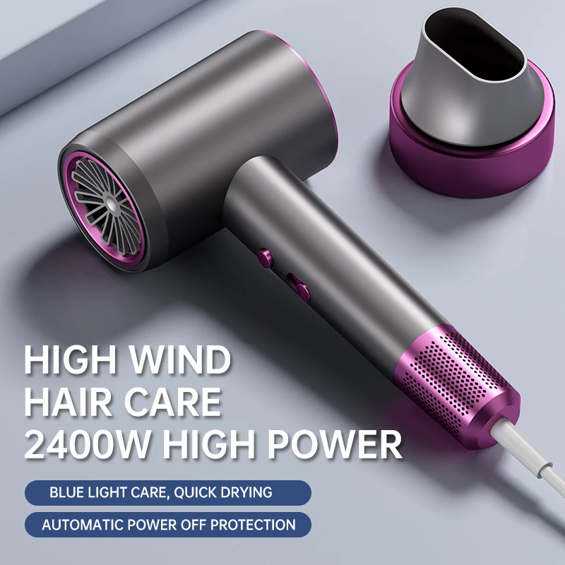 Hair Dryer 110V-220V High-Power Quick Drying Negative Lonic Blow Dryer Hot Cold Wind Air Brush Salon Tool