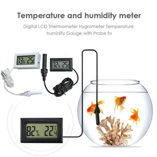 Mini Lcd Termo-Hidrométer Beltéri Digitális Hőmérséklet Termosztát Érzékelő Páratartalom Mérő Termometer Termométer - Image 4