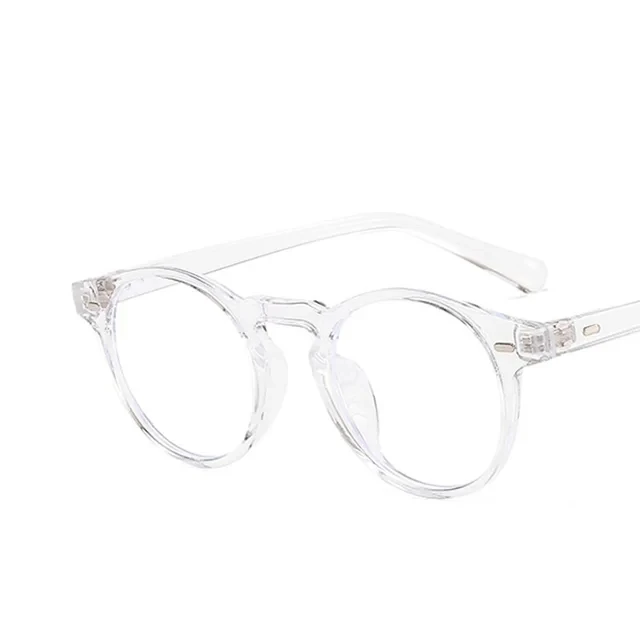 Vintage Round Clear Lens Eyewear Frame – Unisex Fashion Optical Spectacles