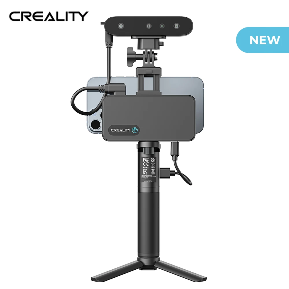 Creality CR-Scan Ferret Pro 휴대용 핸드헬드 3D 스캐너, 손떨림 방지 추적, WiFi6 무선 스캐닝, 0.1mm 정확도, 24 비트