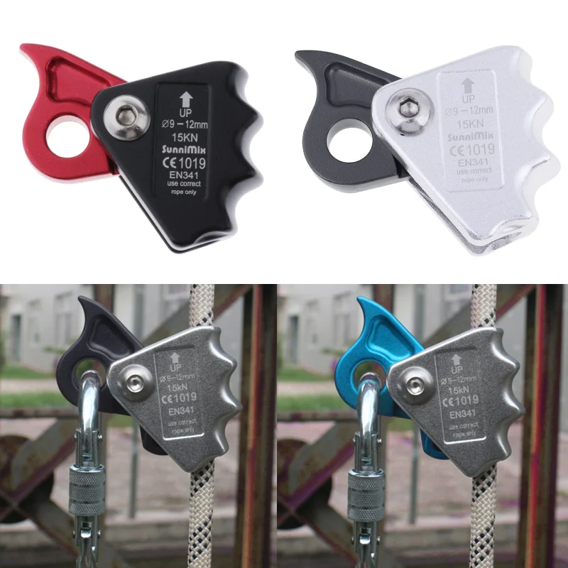 Outdoor Climbing Mountaineering Rope Grab Protecta Ascender Equipment Gear for 9mm 12mm Rope