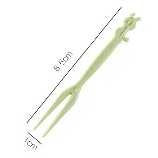 Description Picture 4 of itemMini Children's Animal Farm Fruit Fork Cartoon Snack Cake Fork Bento Accessories Dessert Food Fruit Toothpicks Chopsticks