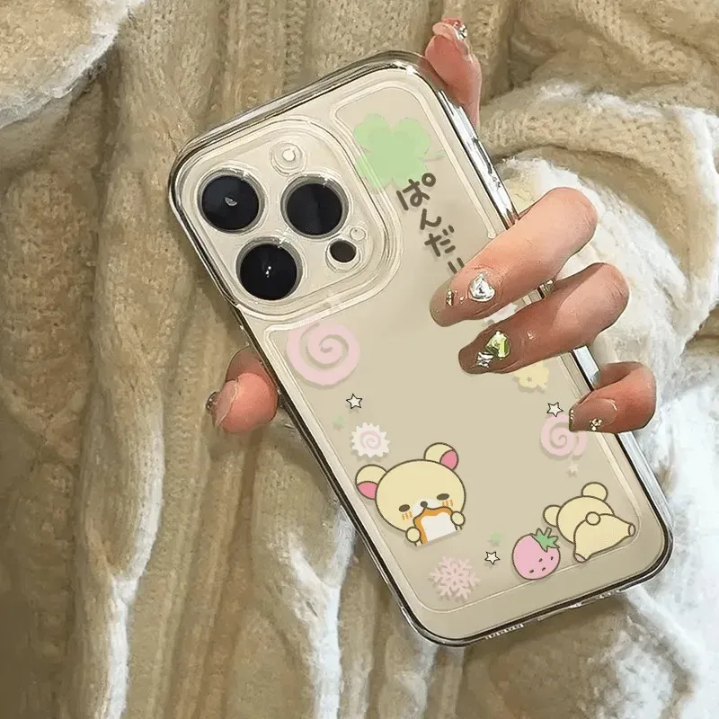 Creative Strawberry Kawaii Bear Cartoon Phone Case