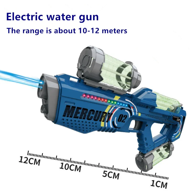 Electric water gun boy fully automatic water spray light water-absorbing water gun children's water gun toy 2
