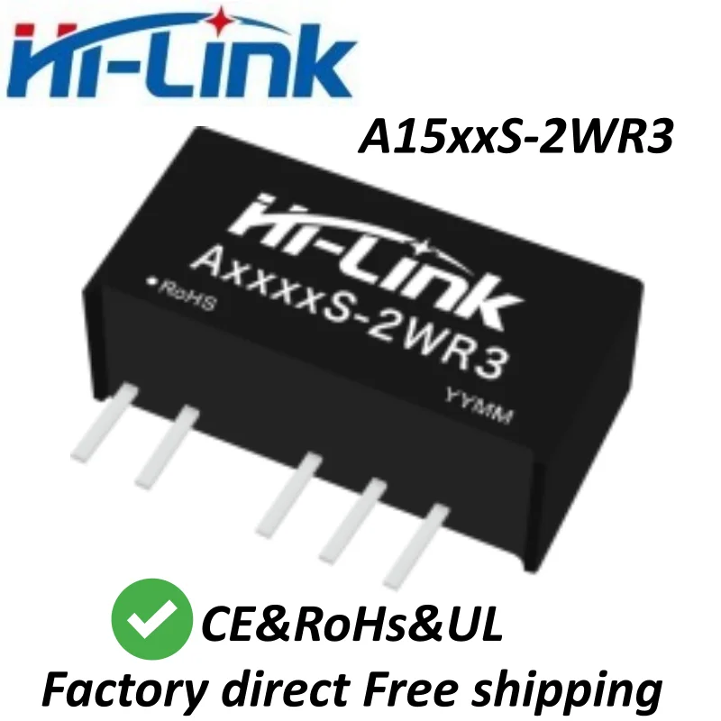 10pcs Hilink 공식 A1505S-2WR3 2W 규제형 DC-DC 절연 모듈 15..