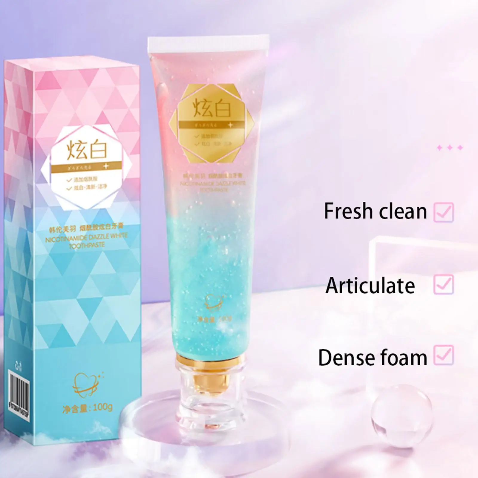 

Ослепительная белая зубная паста Rem U3R1, 100 г