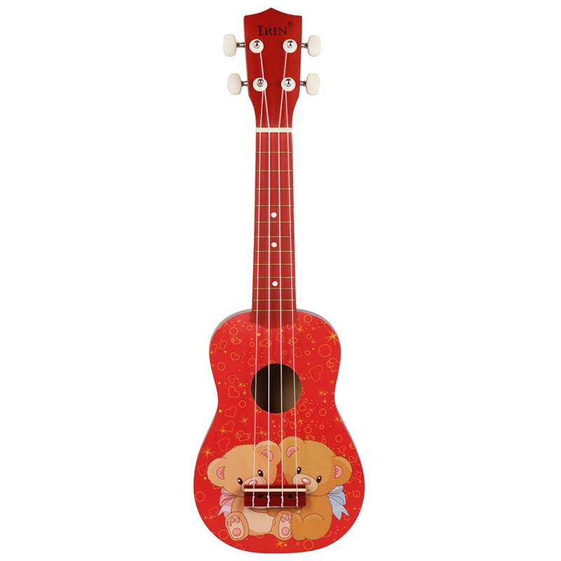 

IRIN 21 Inch Ukulele Ukulele Wooden Ukulele Musical Instrument Mini Bear Small Guitar Beginner Entry