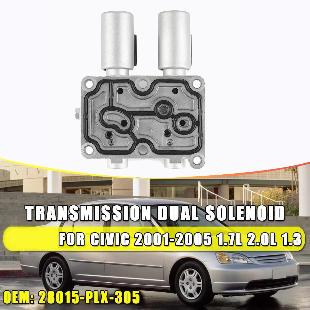

Двойной соленоид трансмиссии для Honda Civic 2001-2005, 1,3 л, л, 28015-PLX-305, 28250-PLX-305