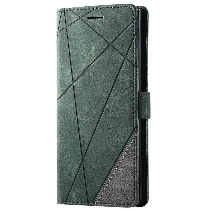 Atverčiamas odinis piniginės dėklas, skirtas „Samsung Galaxy S10 S10E S20Plus S20Ultra S20FE S21 S21Plus Note8 Note10Pro Note10Plus Note20Ultra“_voghion.com
