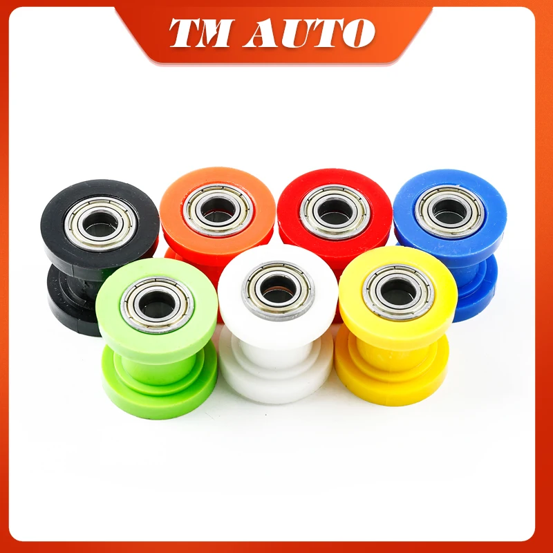 8/10mm Drive Chain Roller Pulley Wheel Slider Tensioner Wheel Guide For Enduro Motocross Motorcycle PIT Dirt Bike ATV CRF CR XR