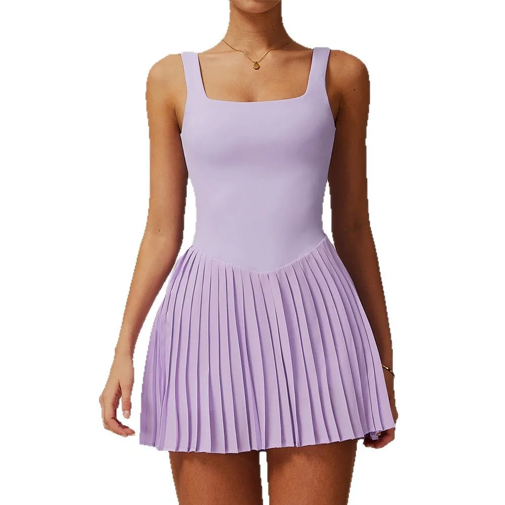 Mermaid Curve Tennis Skirt Naked Anti-walking Sports Skirt Fitness Beautiful Back dress Tight Running Yoga for Women