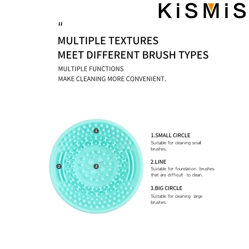Silicone Makeup Brush Cleaning Pad with Suction Cup