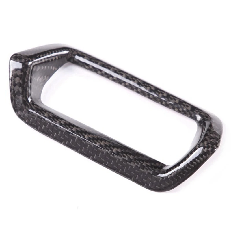 Real Carbon Fiber Car Headlight Adjustation Switch Cover Trim Frame Stickers Per-Lamborghini Urus 2018-2021 Accessori