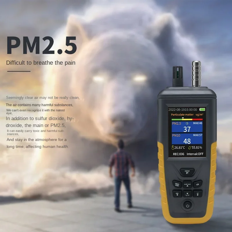 TC-8200 Dust Particle Counter Air Quality Monitor High Sensitivity 3-channel Pm0