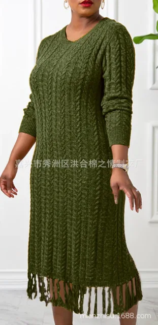 스타일리시한 니트 스웨터