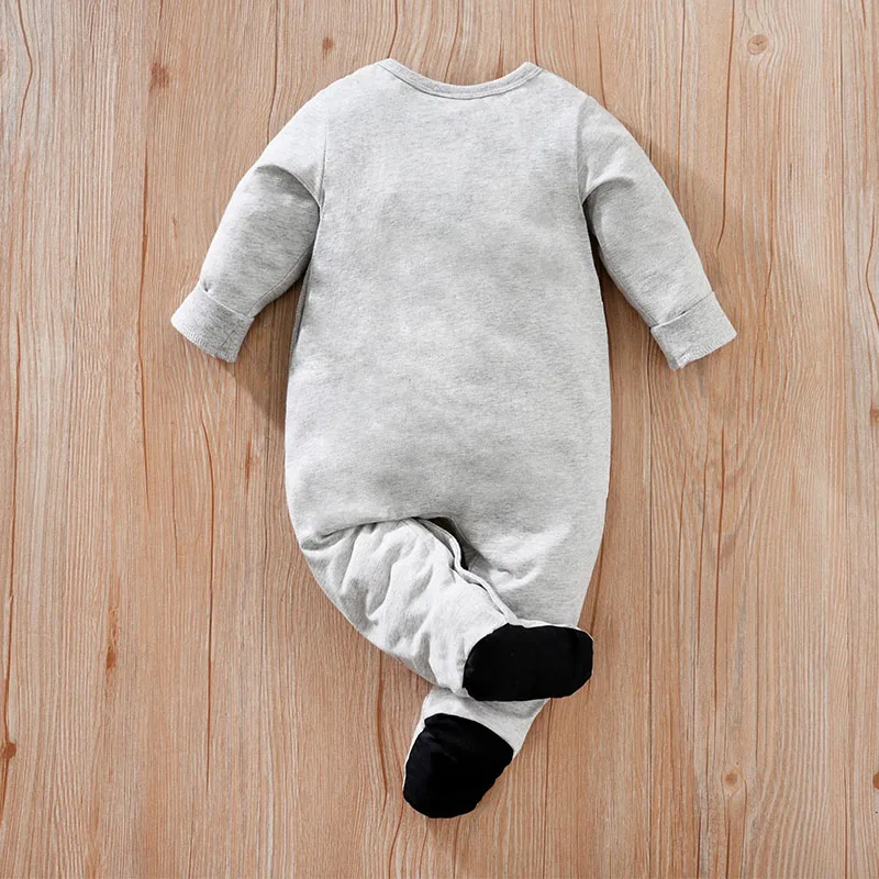Infant's cotton Penguin Print 0-18 months Bodysuit Spring and Autumn Comfy Long Sleeve Onesie Baby Boy's Clothing As Gift baby jumpsuit
