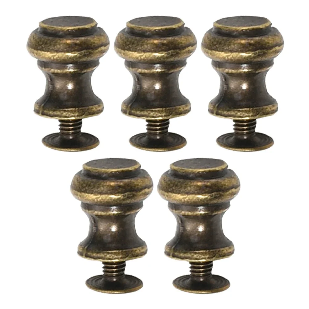 Furniture Knobs 10Pcs Mushroom Head Jewelry Wooden Box Knobs Handles Zinc Alloy 10*11mm