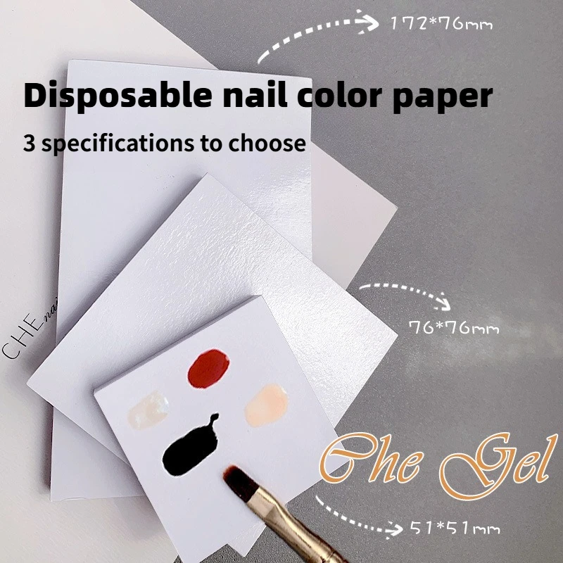 Carta adesiva per nail art, carta colorata, tavolozza colori usa e getta, strumento adesivo multifunzionale per smalto per unghie