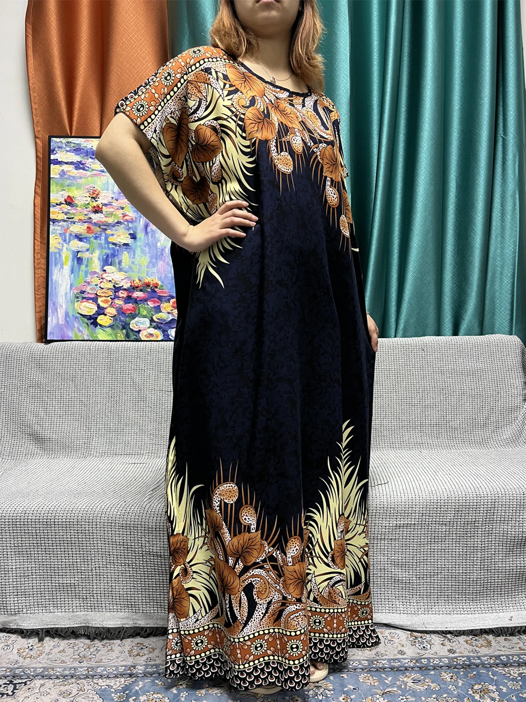 Abayas For Women 2024 Printed Floral LT380