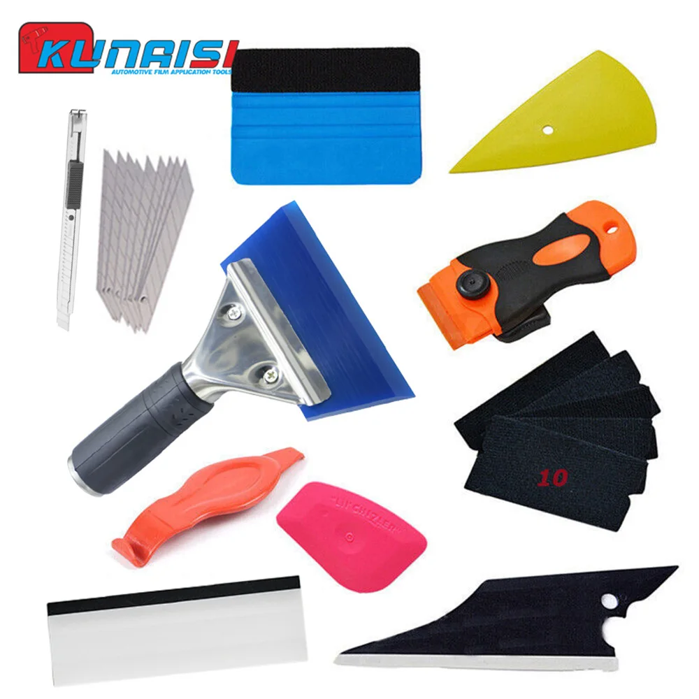 Car Tools Wrap Film Sticker Wrapping Tool Auto Window Tint Foil Stick Squeegee Razor Scraper Vehicle Vinyl Wrap Window Tint Film