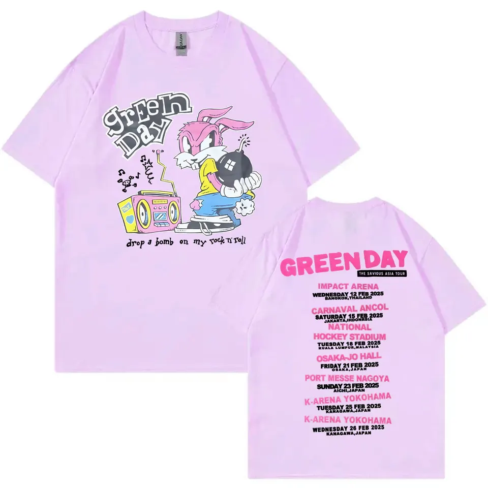 Green Day The Saviors Tour 2025 Graphic T Shirts Men Women