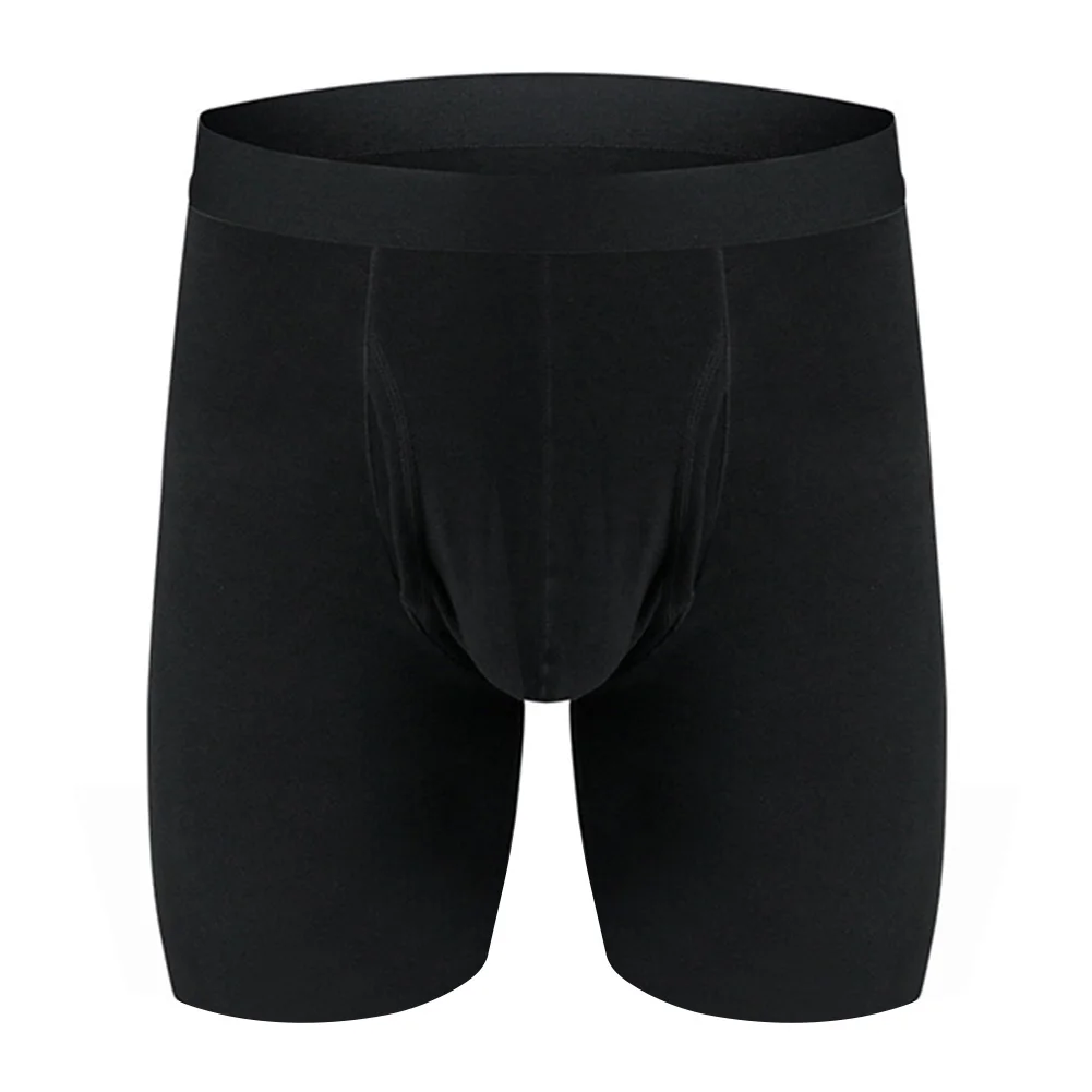 Men Seamless Panties Pouch Long Lenth Boxer Underwear Shorts Long Leg Comfort Underpants Ultra-soft Elasticity Boxer Briefs