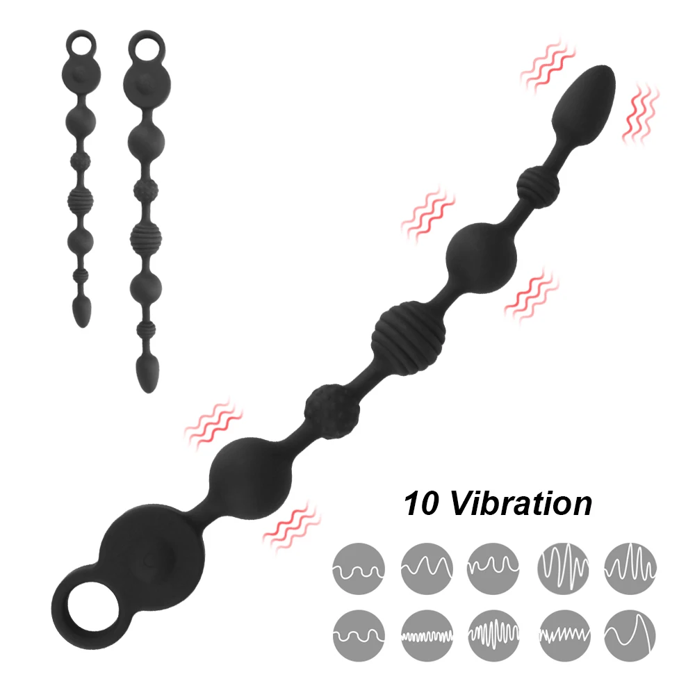 Long Butt Plug Vibrators Anal Beads for Women Vaginal Balls Men Prostate Massager Sex Toys Couples Adults Games Erotic 35/43cm