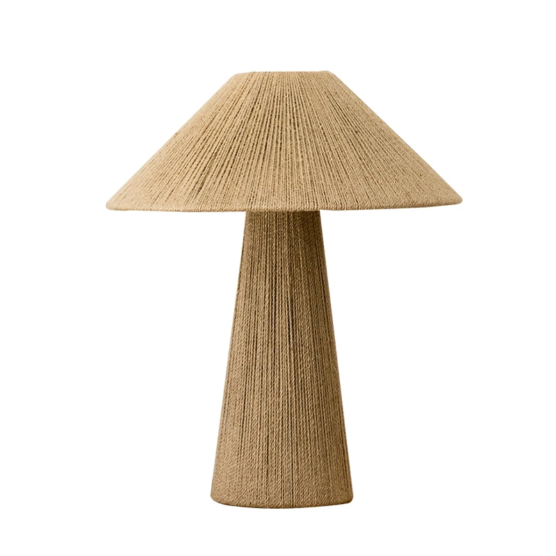 

Lamp designer style villa living room simple japanese-style hemp rope bedroom retro rope woven medieval bedside lamp