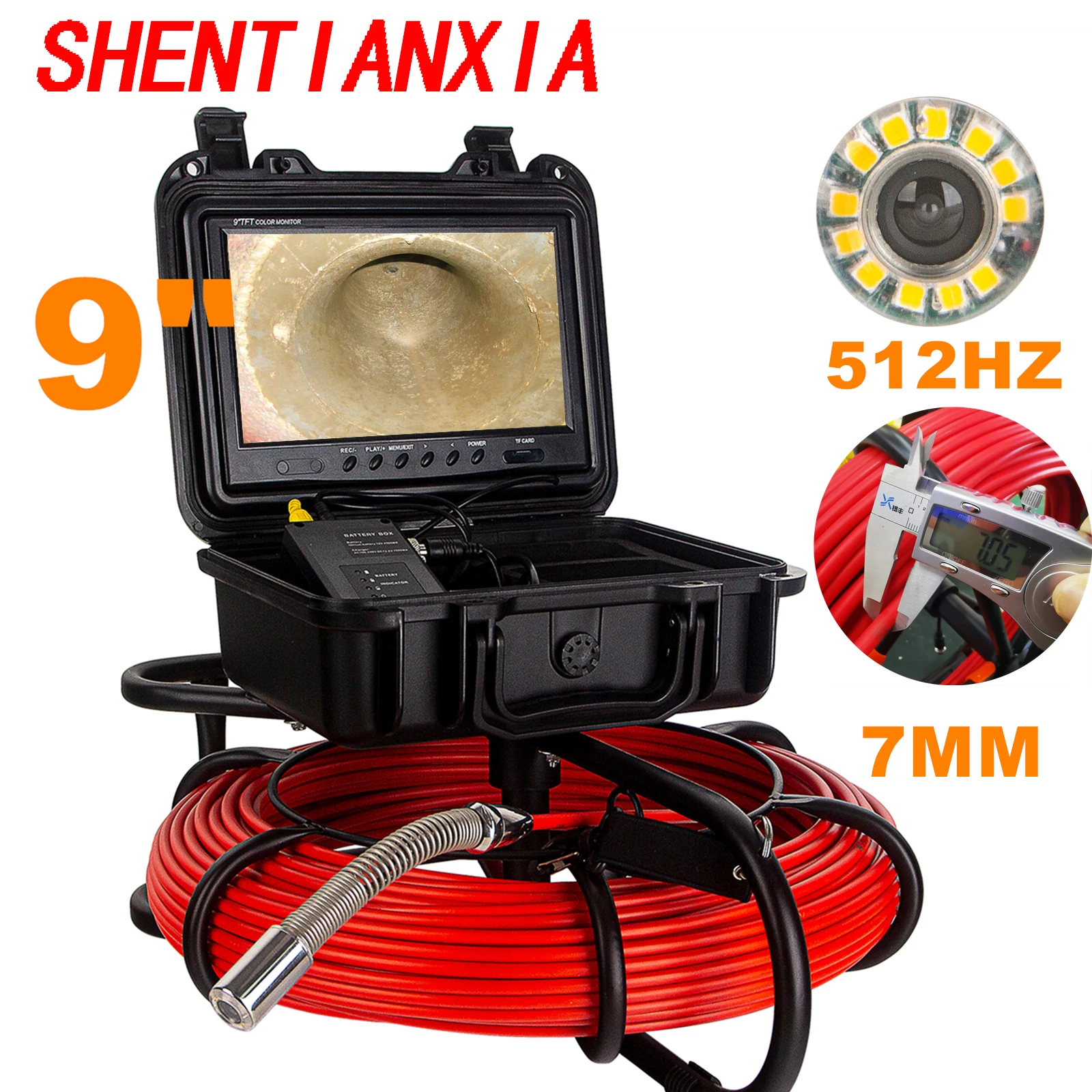 0.9inch 23mm Pipe Camera Head for The Sewer Pipe Inspection Camera 