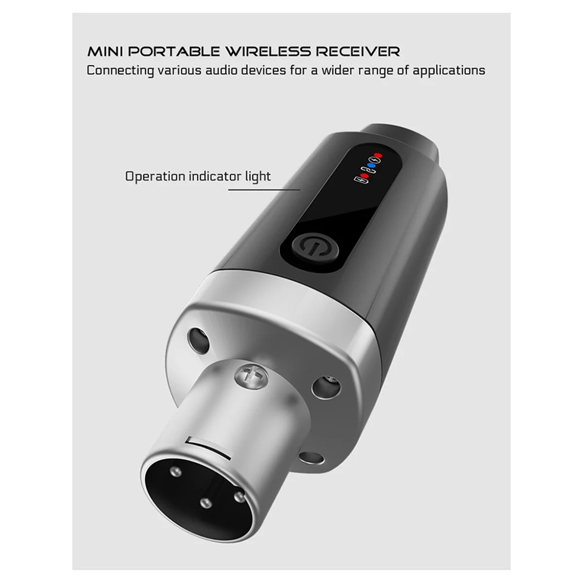 A04R-New XLR Adapter System Wireless Microphone Transmitter Receiver for Dynamic Microphone Guitar Audio Mixer PA System