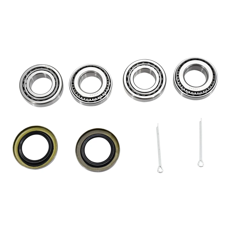 Front Axle Wheel Hub Bearings and Seal Kit 50892-G1 25146-G1 Compatible with EZGO Gas Electric Golf Cart TXT 1976 and Up