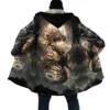 PLstar Cosmos Mens Cloak Tattoo Skull Dragon 3D All Over Printed Fleece Hooded Cloak Unisex Casual Thick Warm Cape coat PF72 1