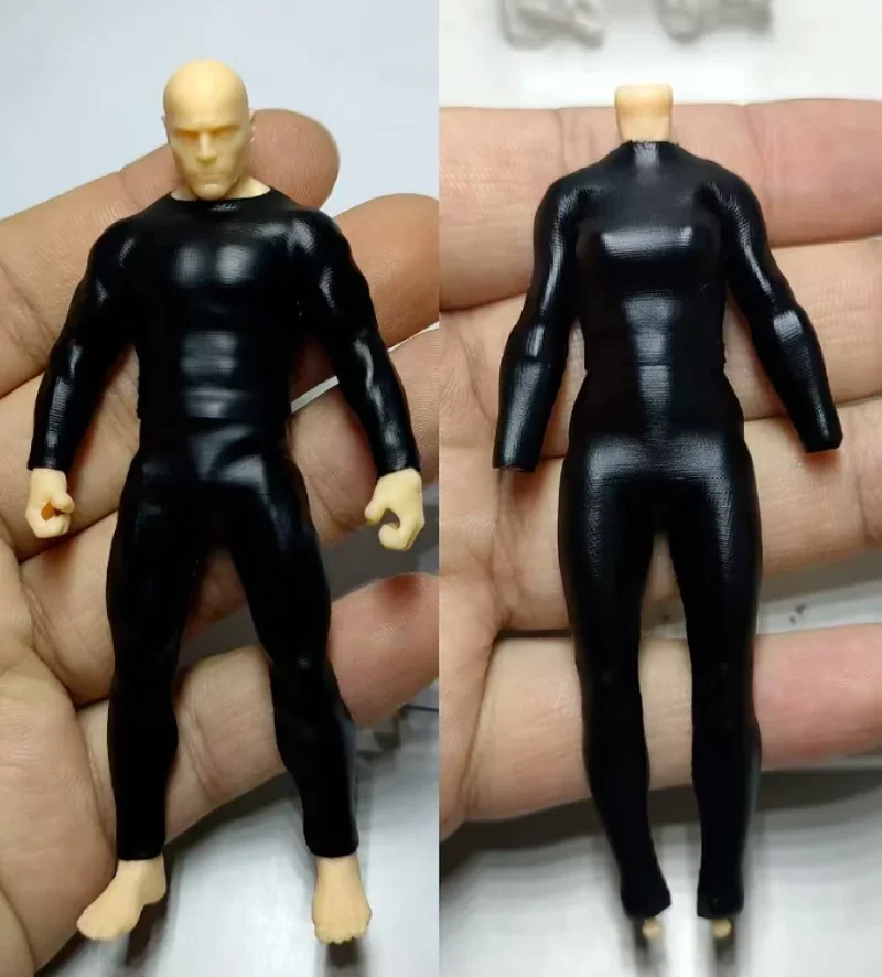 1/18 Scale Tight Fitting Suit Set Top & Pants Model for 3.75'' Female&male