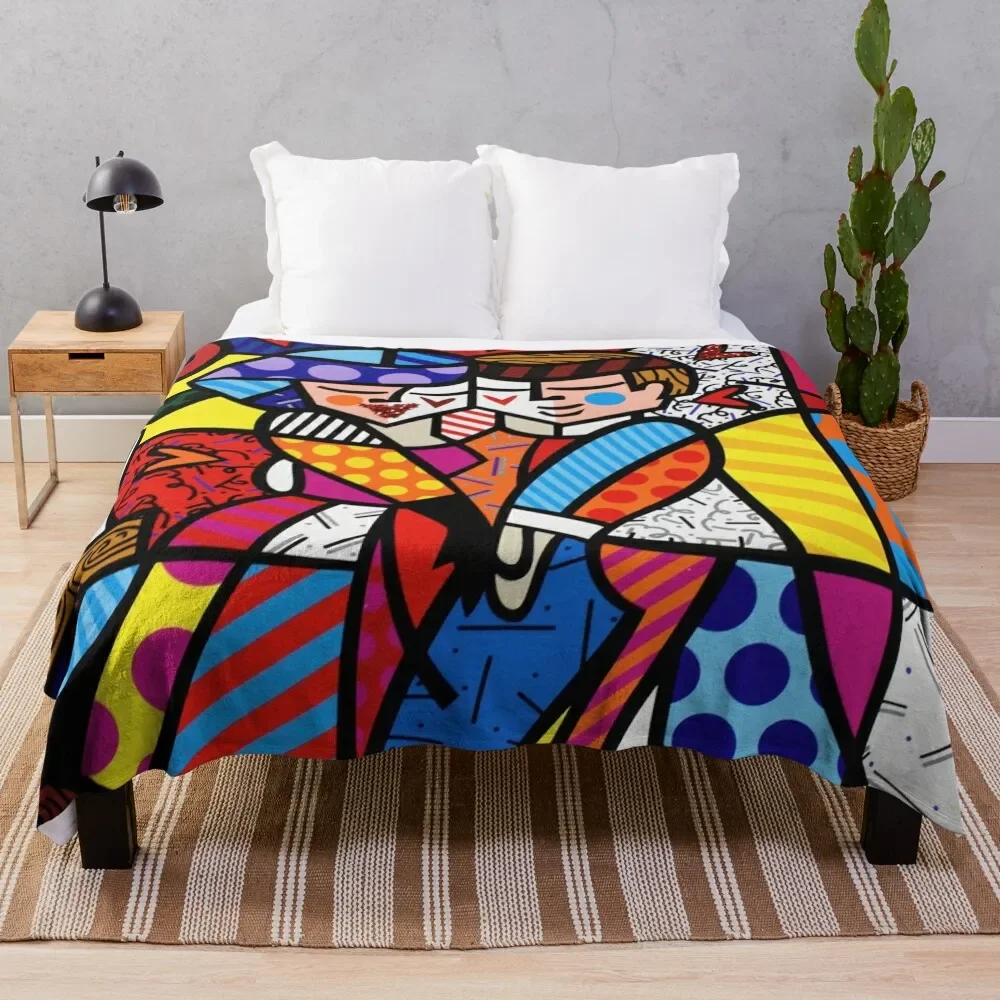 Romeo Britto Coperta Da Tiro Merried Divani Decorativi Per Bambini Coperte Pelose
