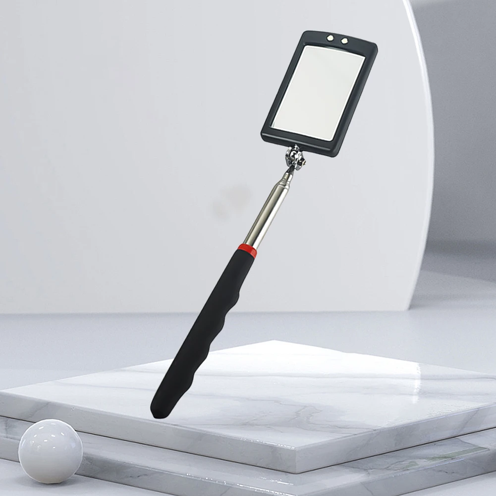 5Pcs 텔레스코픽 검사 거울 360 회전 텔레스코픽 핸들 차량 작은 부품 관찰을위한 수리 도구