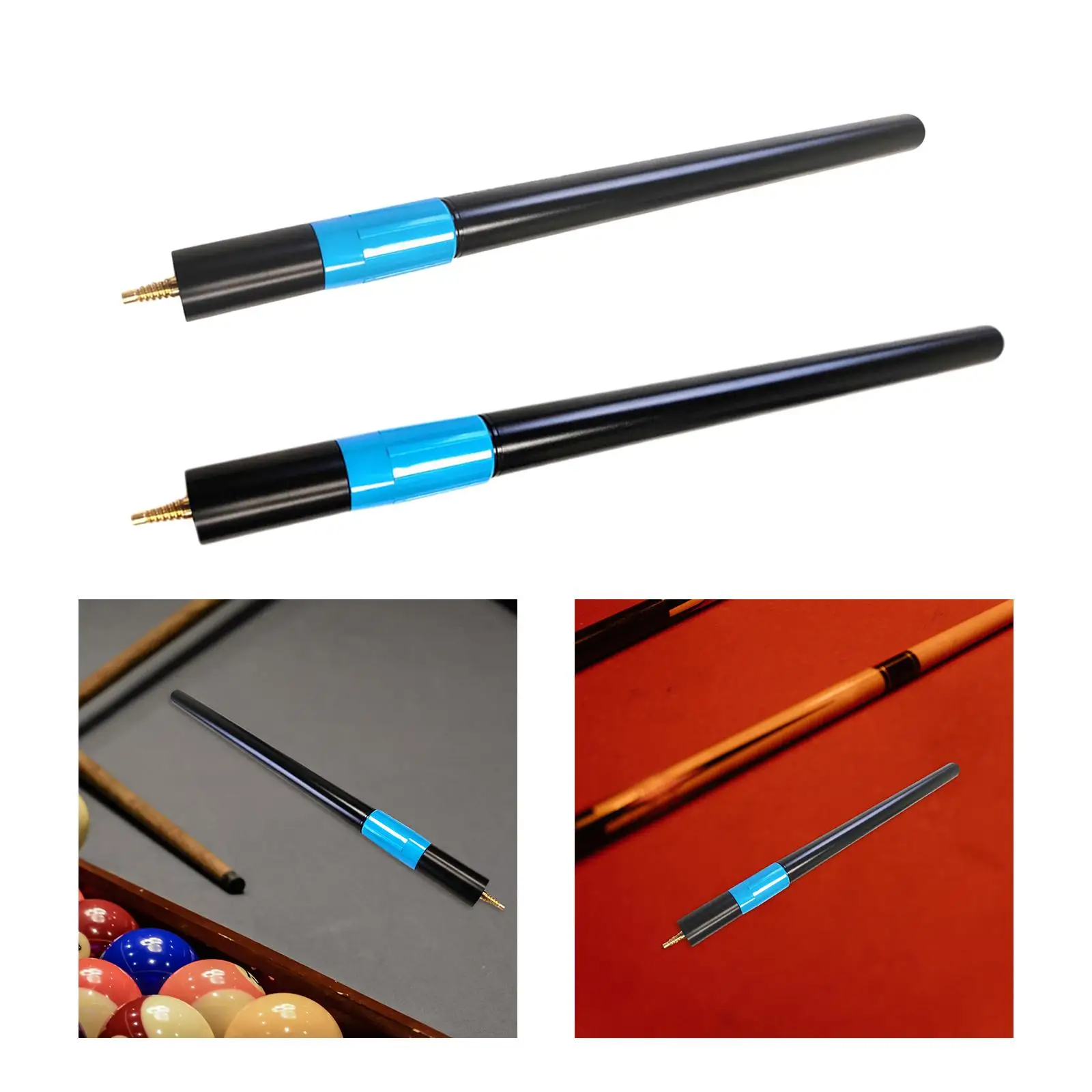 Snooker Pool Cue Extension, Professional High Strength Training Tool Lightweight Telescopic Billiard Cue Extension Accessory