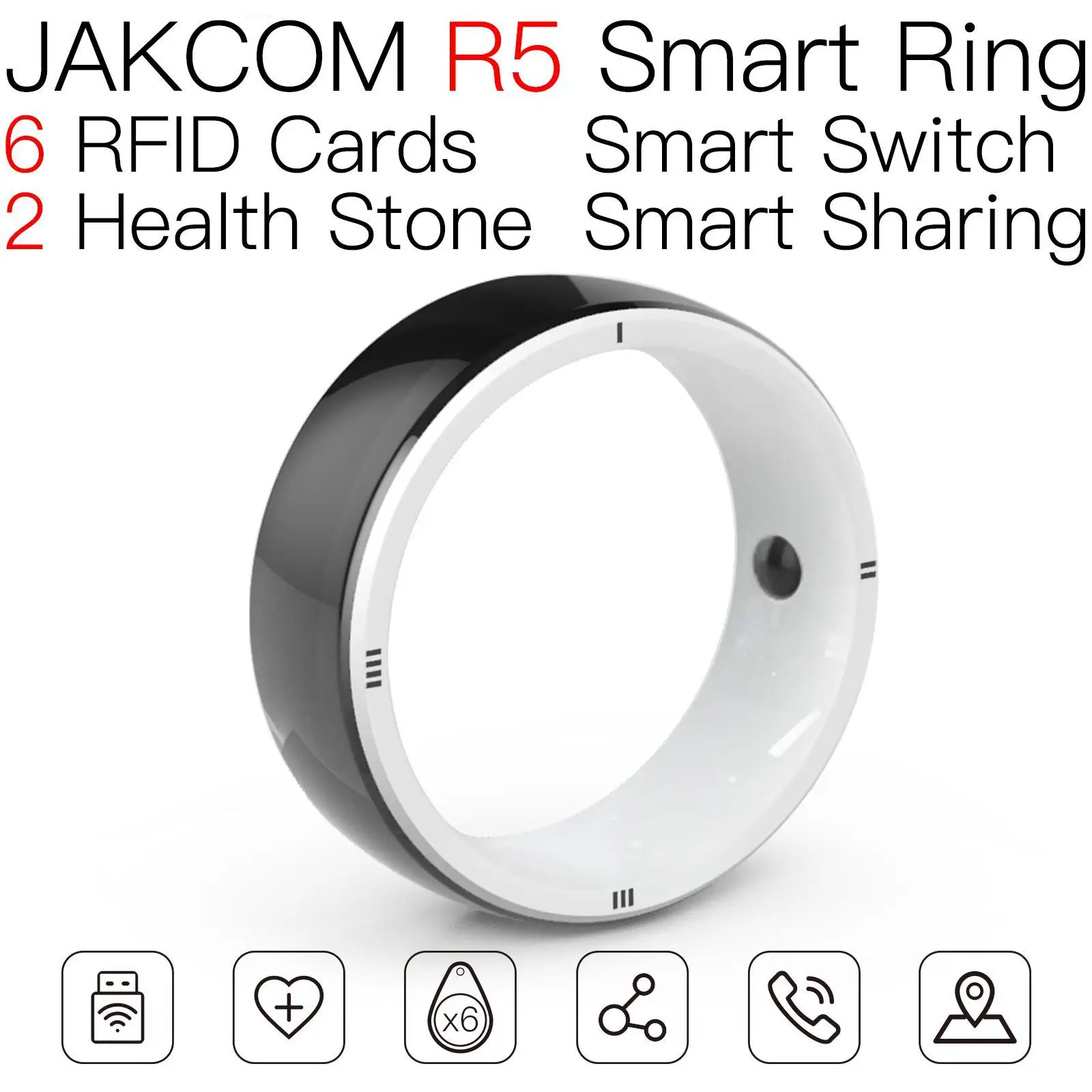 

JAKCOM R5 Smart Ring Super value as nfc tags rewritable keyring chip card tag 213 furutech flux 50 prime premium code