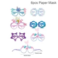 6pcs paper glasses